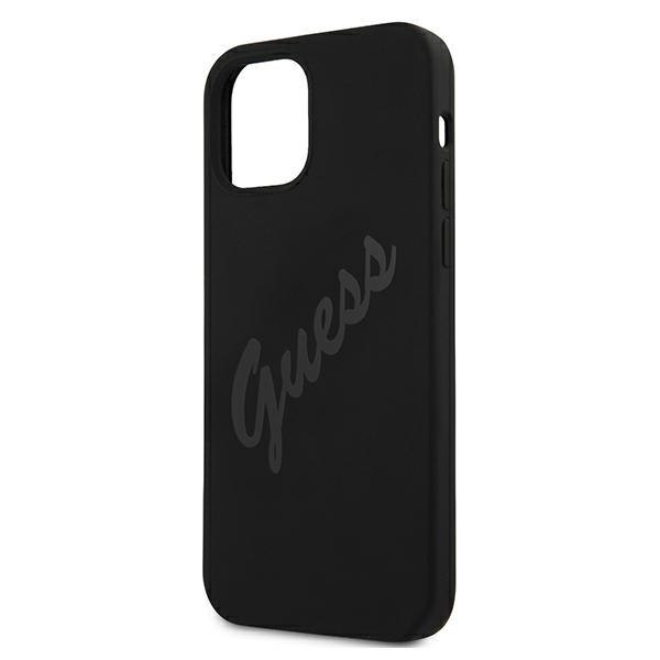 Guess GUHCP12SLSVSBK iPhone 12 mini 5,4" czarny/black hardcase Script
